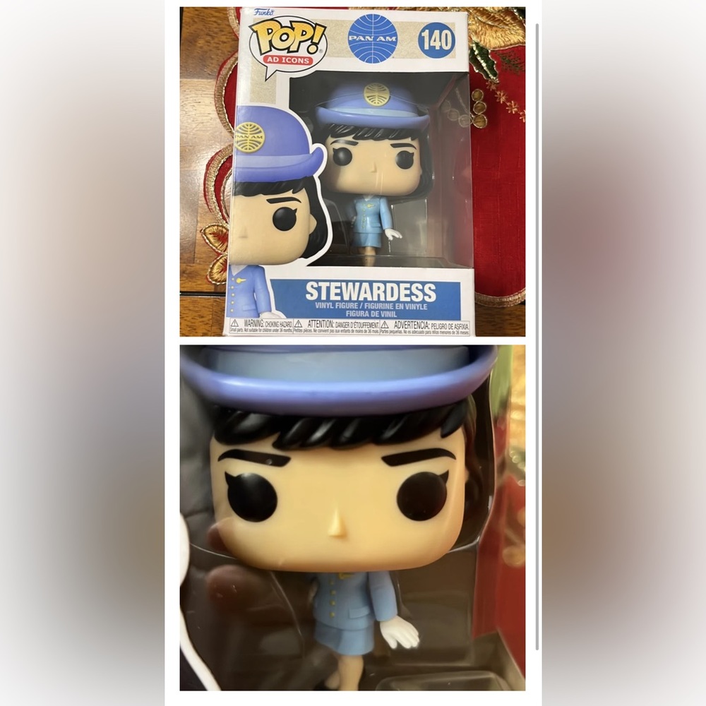 Funko Pop Pan AM Stewardess. Pop Stewardess Pops Vinyl Figurine.